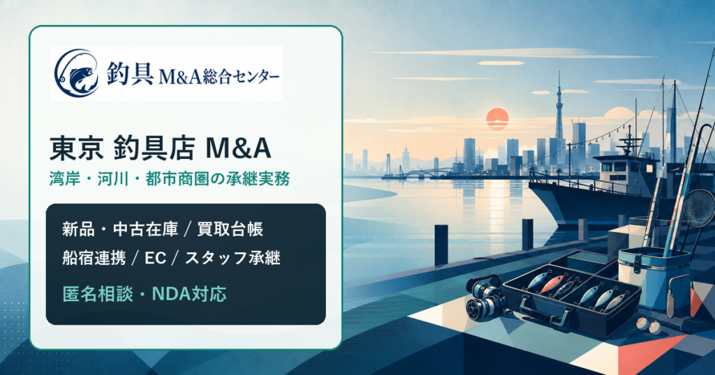東京の釣具店M&Aで東京湾岸の船釣り需要と在庫承継を整理する図版